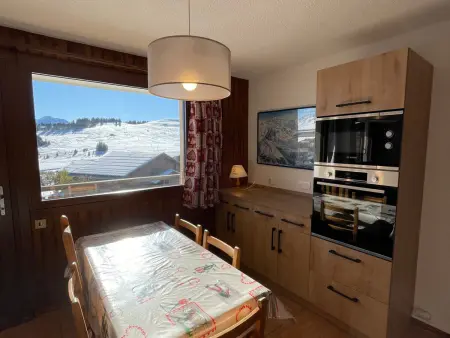 Studio cabine 5 places aux Saisies, ski au pied, balcon : photo 10