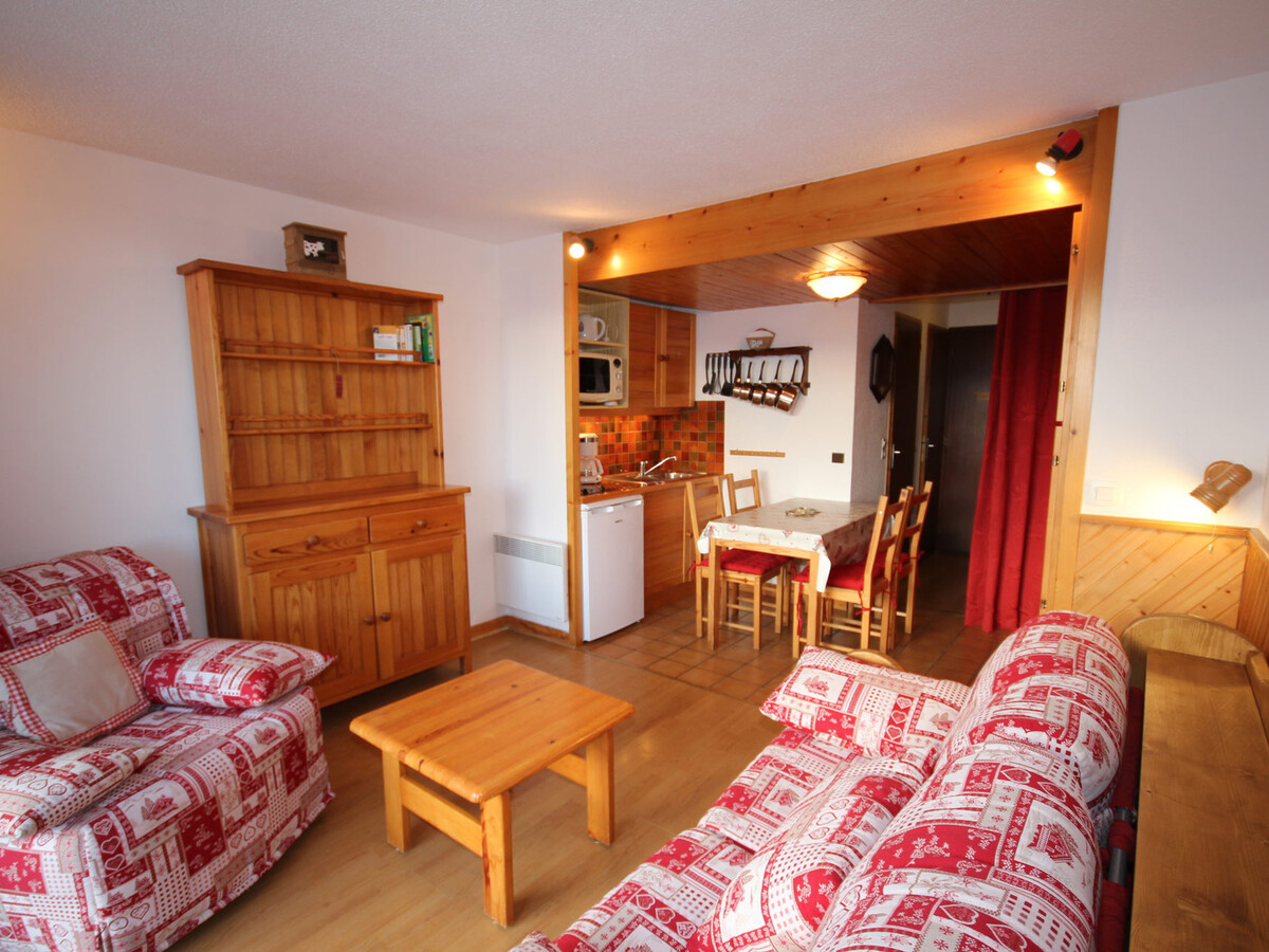 Studio cabine 4 pers aux Saisies, vue pistes sud - Photo 5