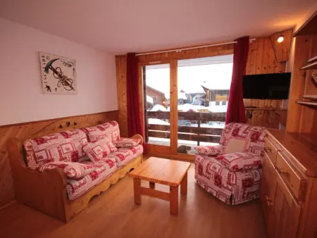 Studio cabine 4 pers aux Saisies, vue pistes sud