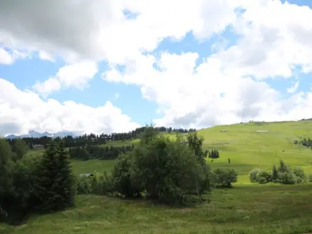 Studio cabine 26 m² aux Saisies, balcon sud vue pistes : photo 7