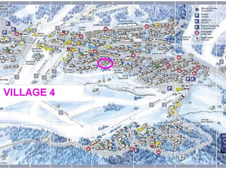 Studio cabine 26 m² aux Saisies, balcon sud vue pistes : photo 9
