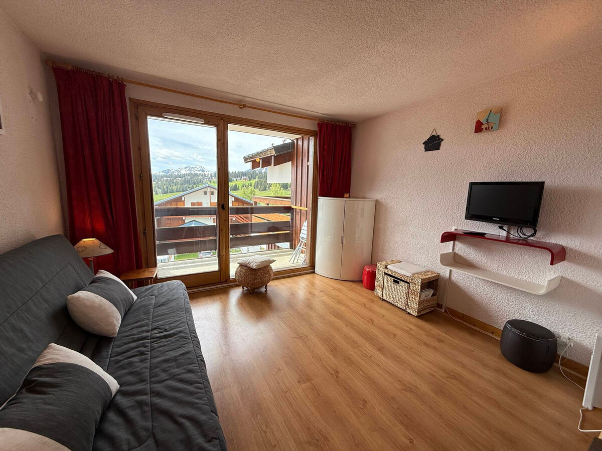 Studio-cabine 4 pers. aux Saisies, balcon sud vue pistes - Photo 1