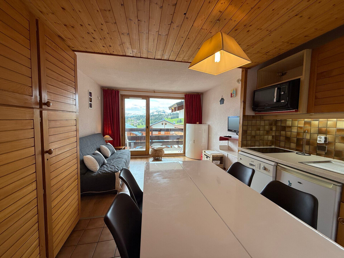 Studio-cabine 4 pers. aux Saisies, balcon sud vue pistes - Photo 7