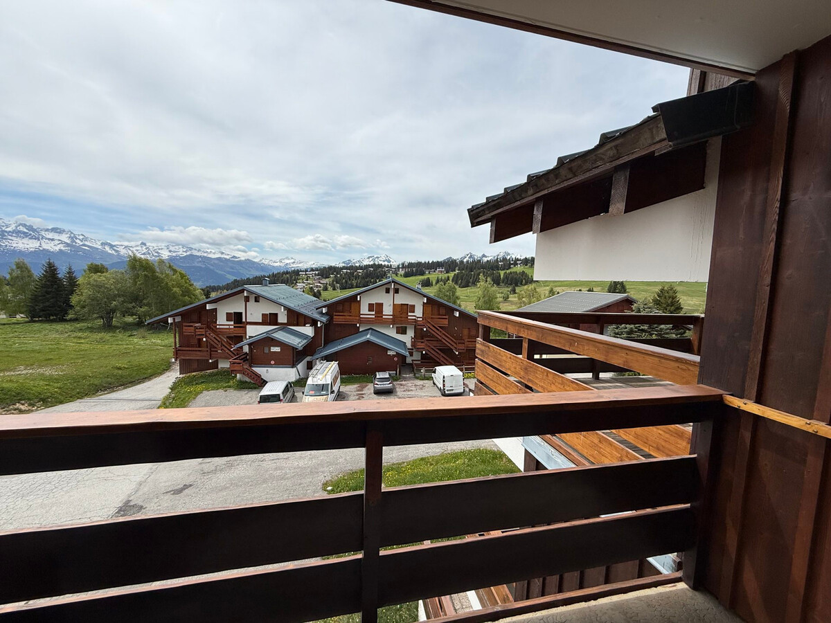 Studio-cabine 4 pers. aux Saisies, balcon sud vue pistes - Photo 9