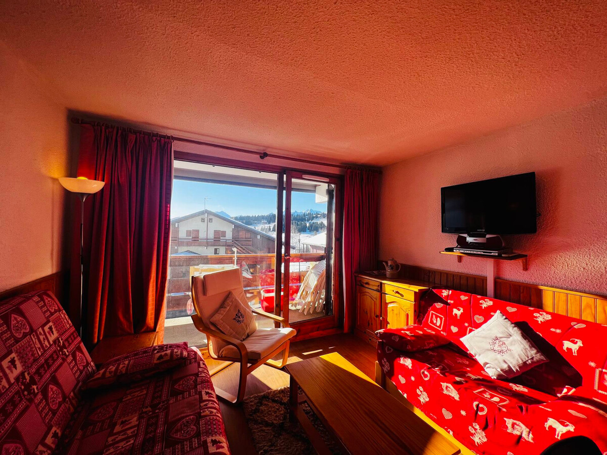 Studio cabine 24m² vue pistes Les Saisies, 4 pers - Photo 1