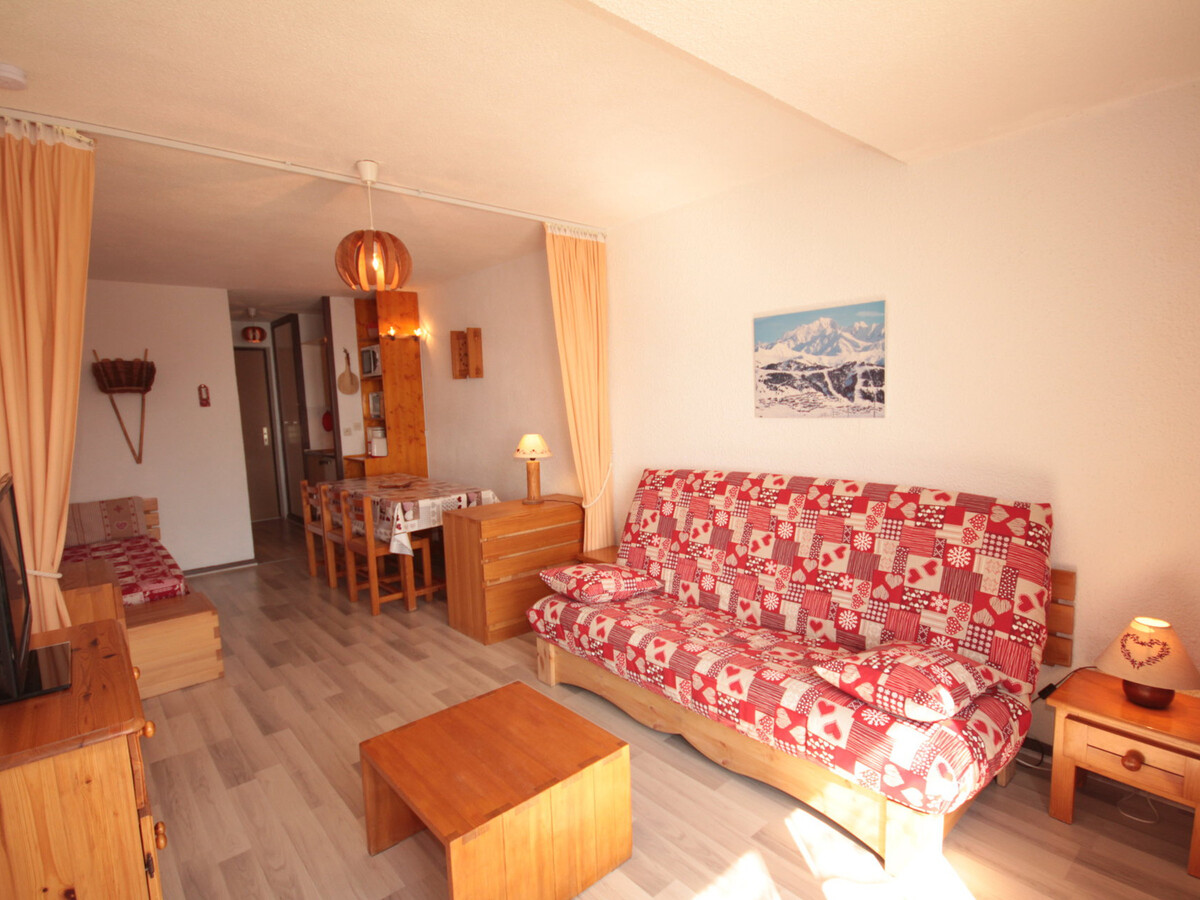 Studio 4 pers. plein sud aux Saisies, vue pistes - Photo 5
