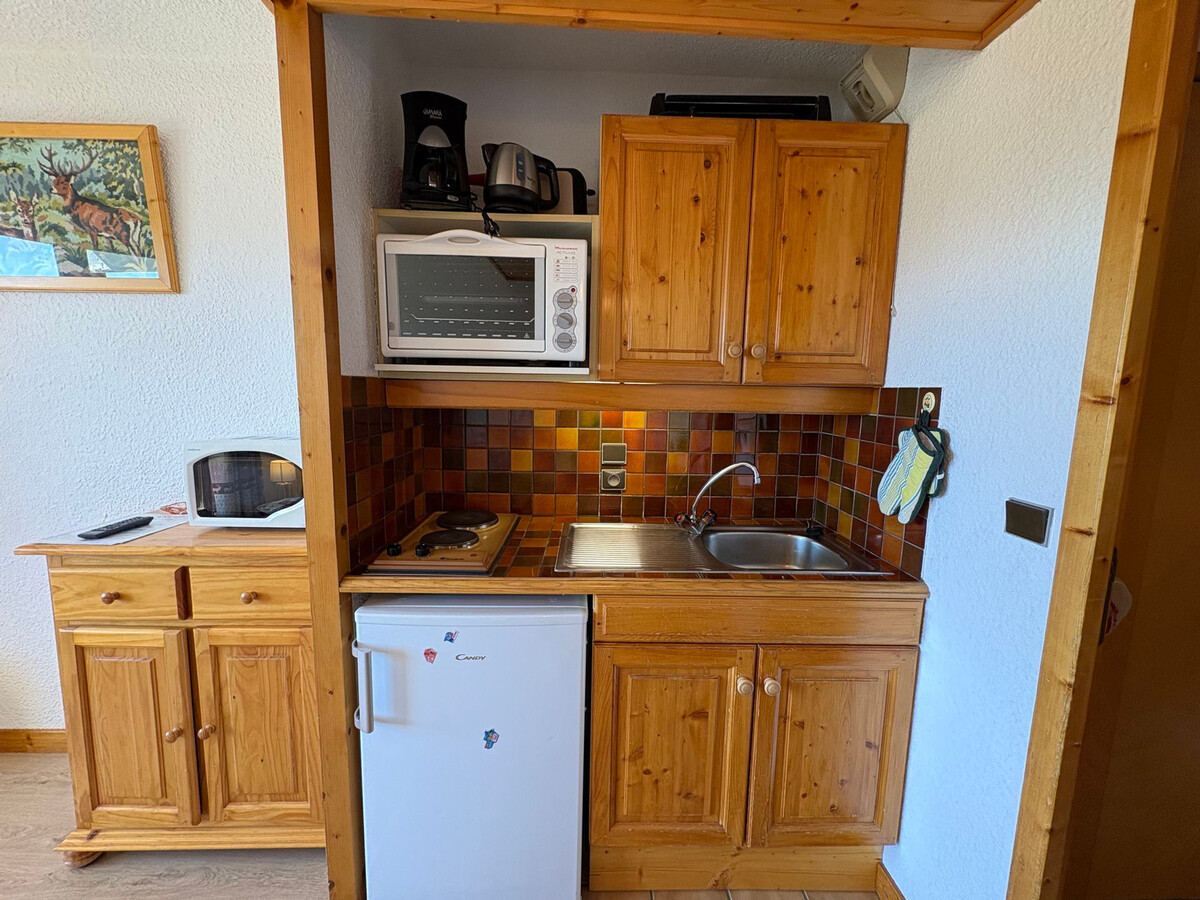 Studio cabine 4 pers aux Saisies, balcon sud vue pistes - Photo 6