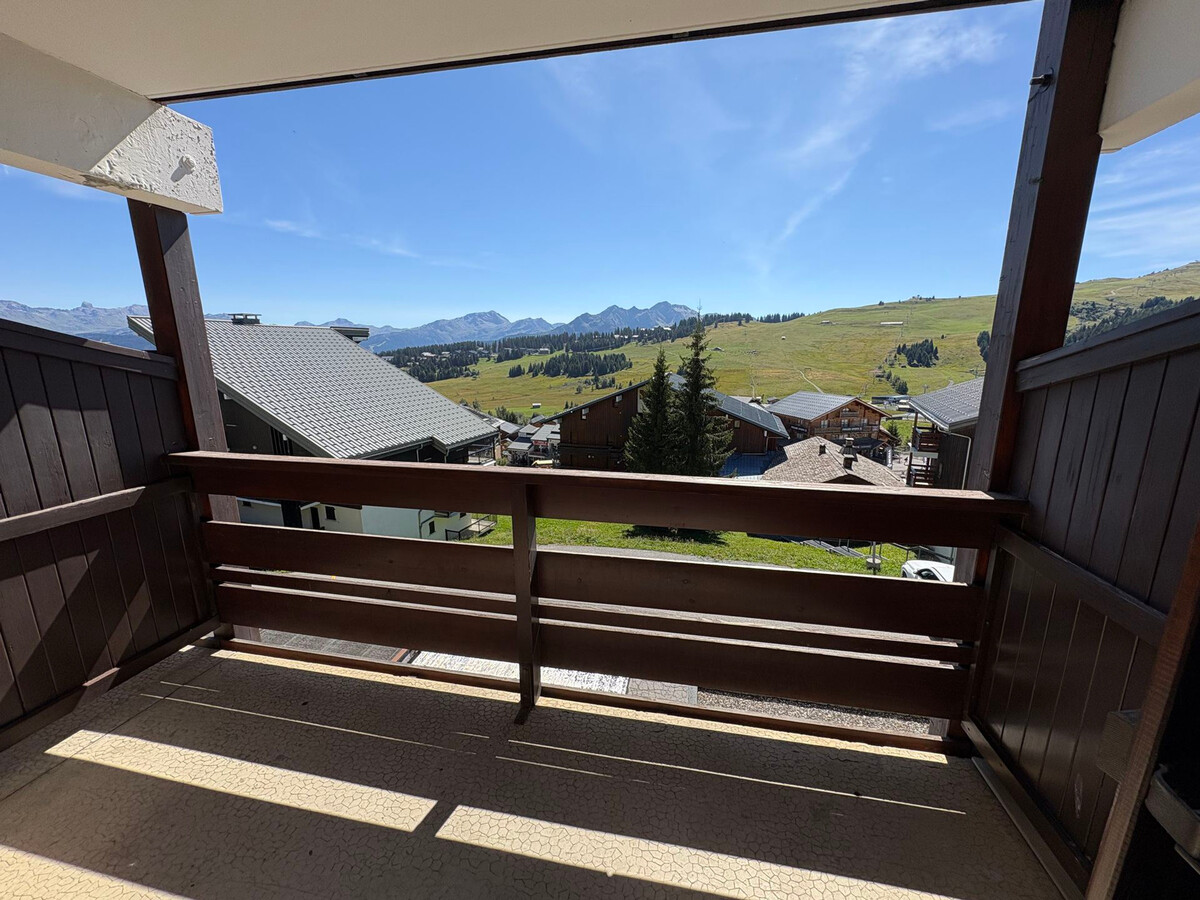 Studio cabine 4 pers aux Saisies, balcon sud vue pistes - Photo 8