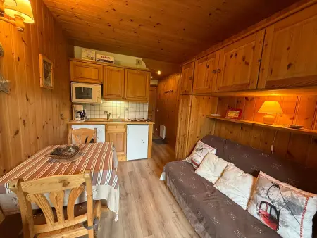Studio 14m² vue pistes, balcon - Les Saisies
