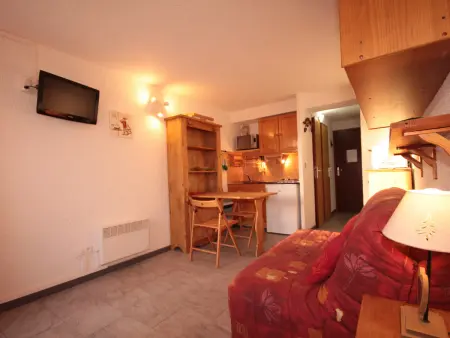 Location appartement à Hauteluce, Les Saisies - Charmant studio pour 3 avec balcon exposé sud