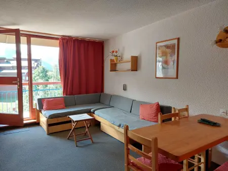 Location appartement à Les Arcs 1800, Appartement 2 pièces 5 personnes proche des pistes, des commerces, de la garderie et de lESF au centre de la station dArc 1800 dans le village des Villards