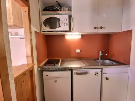 Studio 4 pers. Vallandry avec balcon, près des pistes : photo 4