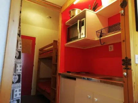 Studio 19m² aux Arcs 1800, balcon, jusqu'à 3 pers : photo 6
