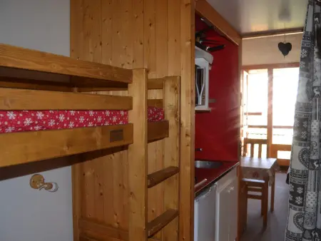 Studio 19m² aux Arcs 1800, balcon, jusqu'à 3 pers : photo 10