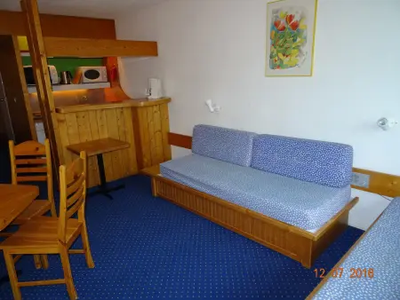 Studio skis aux pieds, balcon Sud-Ouest, 5 pers aux Arcs : photo 8