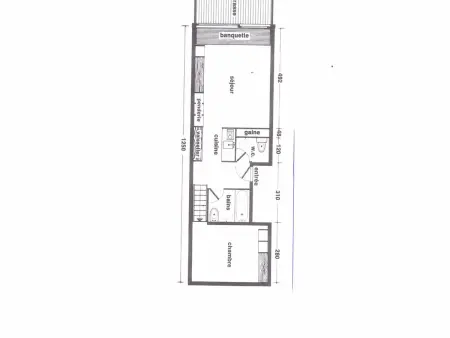 Appartement 42m² Arc 1600, balcon Sud, 6 personnes : photo 16