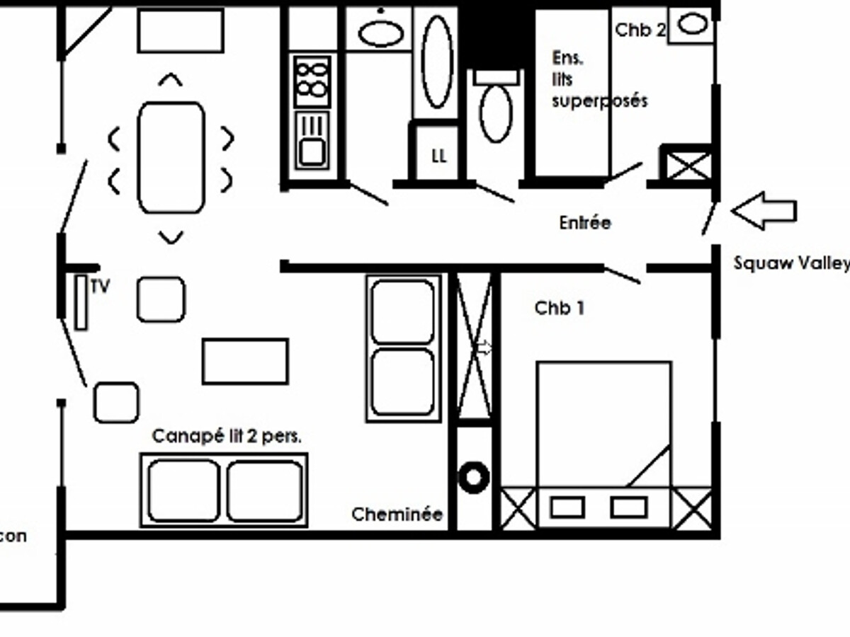 Appartement 3 pièces balcon ouest, cheminée et garage à Méribel - Photo 11