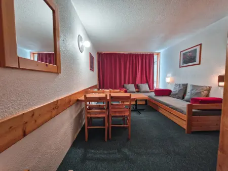 Studio 29m² skis aux pieds, 5 pers, vue Mont-Blanc : photo 4