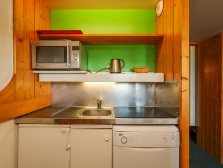 Studio 29m² skis aux pieds, 5 pers, vue Mont-Blanc : photo 13