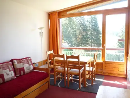 Location appartement à Les Arcs 1800, Studio 5 pers skis aux pieds, balcon sud-ouest, Arc 1800