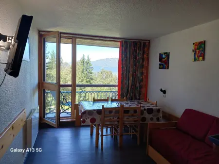 Location appartement à Les Arcs 1800, Studio charmant avec balcon et animaux admis à Arc 1800