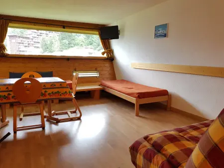 Studio 34m² aux Arcs 1600, vue pistes, ski aux pieds : photo 8