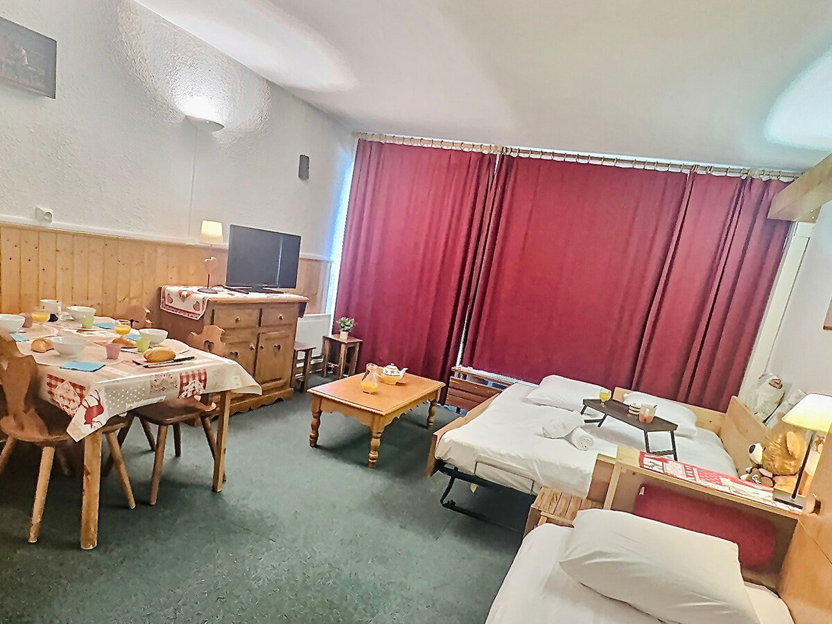 Studio 4 pers Tignes, balcon Sud, pied des pistes - Photo 13