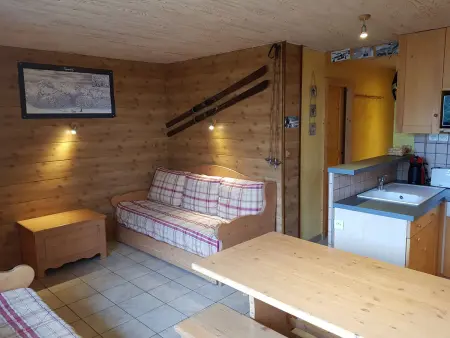 Location appartement à Les Arcs 1600, Appartement de charme 2 pièces proche pistes, 4 personnes, Arc 1600