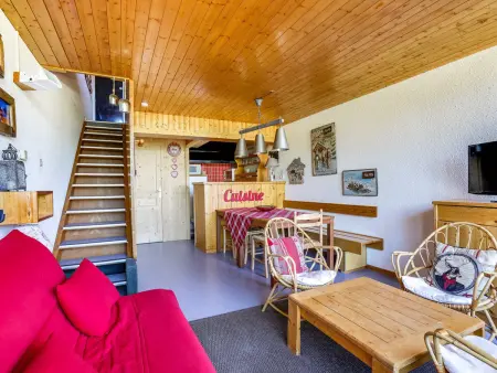 Location appartement à Les Arcs 1600, Confortable 2 pièces 7 pers. Arc 1600, parking et WiFi, proche pistes