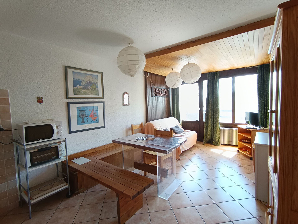 Appartement 4/6 pers. Montgenèvre, vue piste et balcon - Photo 1