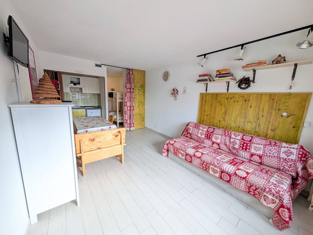 Studio 29 m² skis aux pieds, 4 pers., lave-linge - Photo 2