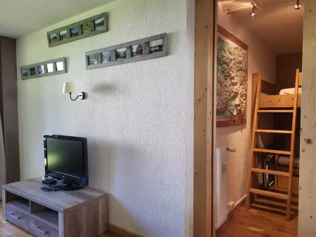 Appartement 2 pièces Tignes, balcon sud-ouest, vue piste : photo 4