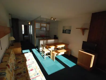 2 pièces avec balcon sud/ouest face aux pistes à Tignes