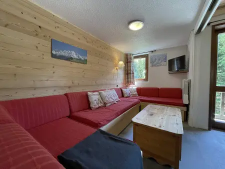 Location appartement à Les Menuires, Appartement montagnard pour 7 pers avec mezzanine, proche des pistes aux Menuires