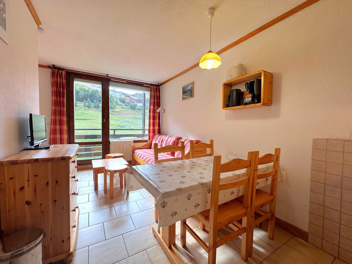 Studio cabine 4 pers. vue pistes, résidence Le Villaret - Photo 2