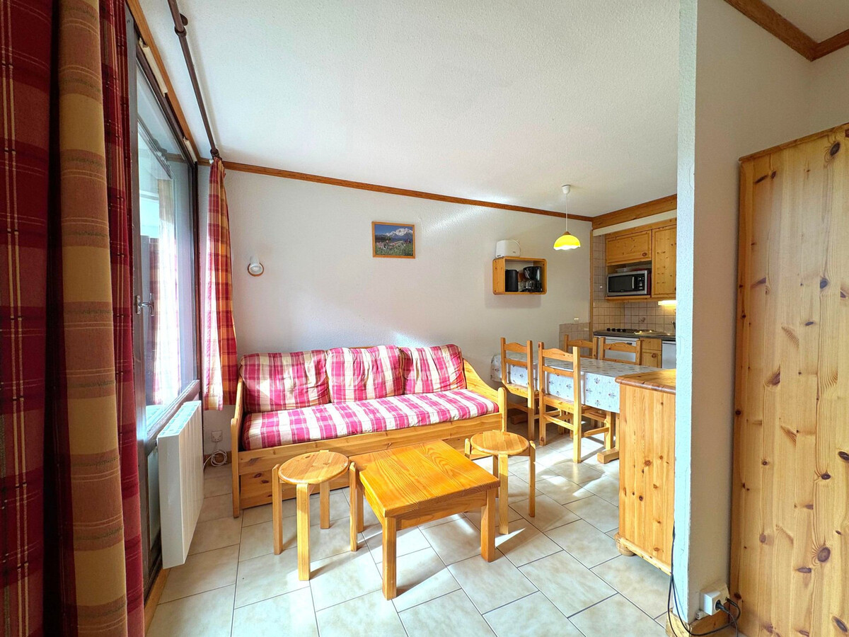 Studio cabine 4 pers. vue pistes, résidence Le Villaret - Photo 3