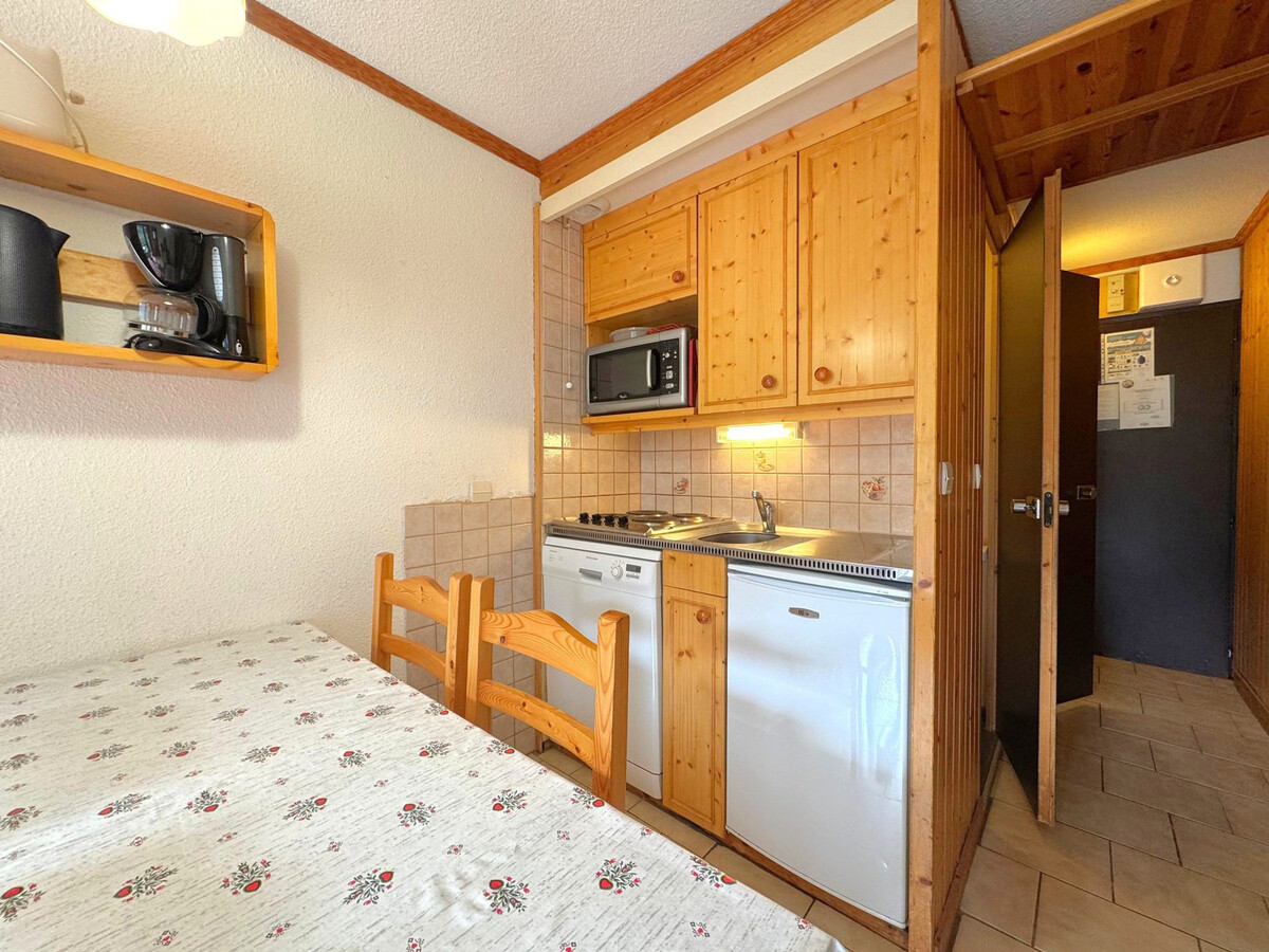 Studio cabine 4 pers. vue pistes, résidence Le Villaret - Photo 5