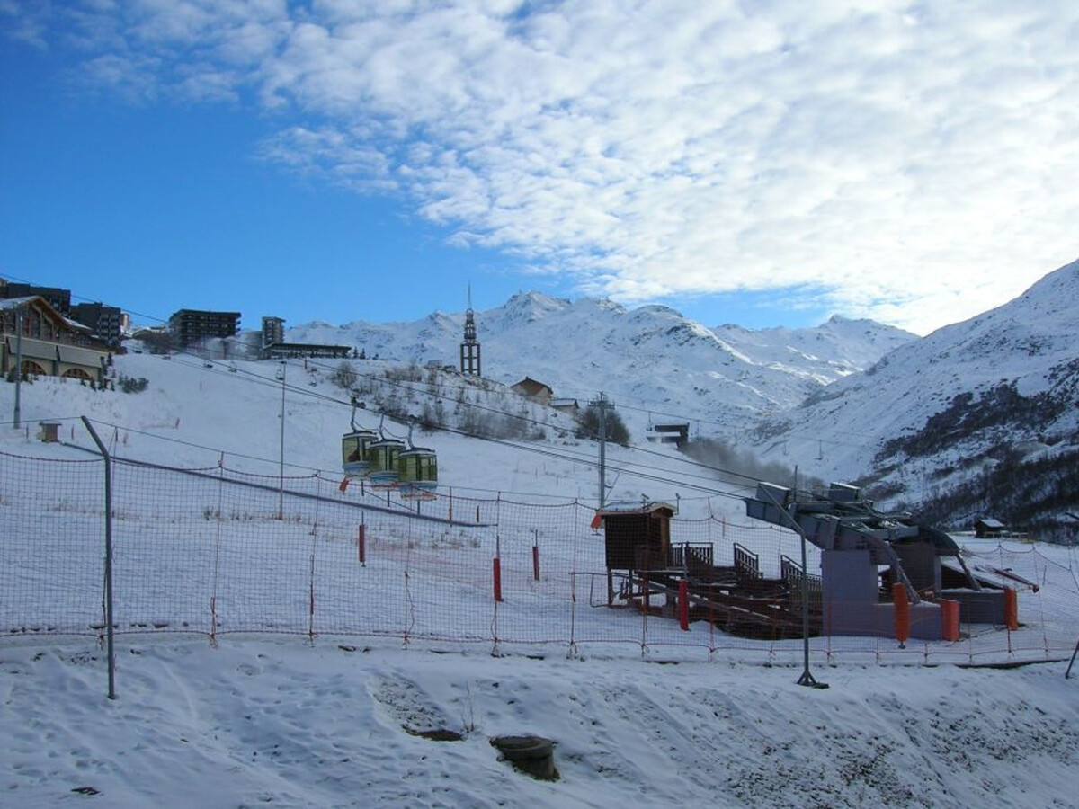 Studio cabine 4 pers. vue pistes, résidence Le Villaret - Photo 9
