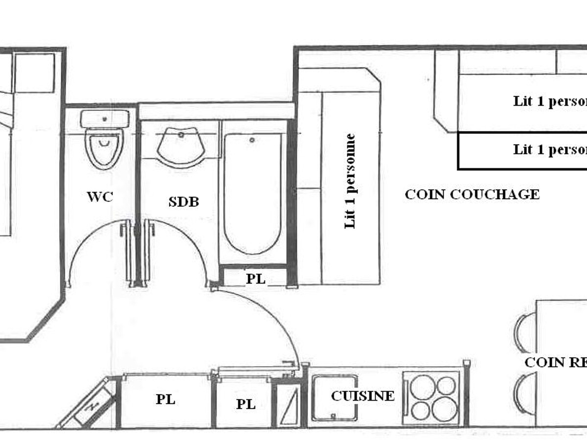 Appartement 5 pers. sud avec balcon à Plagne Soleil - Photo 4