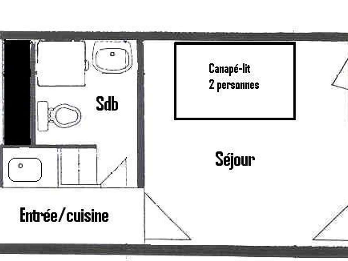 Studio 2 personnes rénové, balcon, pied des pistes à La Plagne - Photo 3
