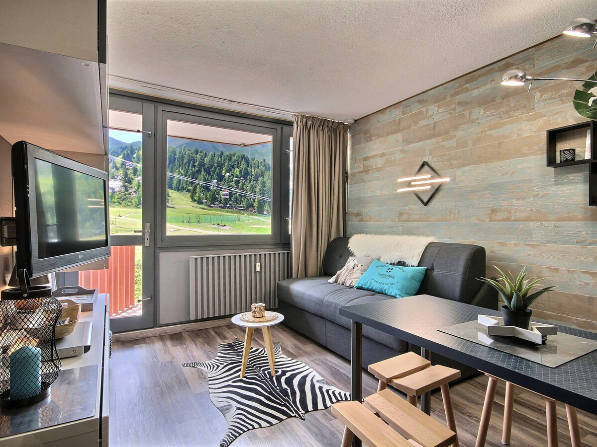 Studio cabine rénové, vue pistes à La Plagne - Photo 1