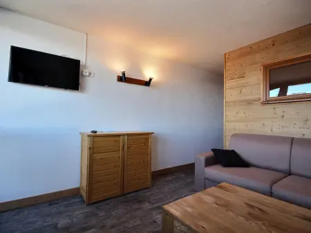 Studio cabine 4 pers. vue Mont-Blanc, Plagne Aime 2000 : photo 2
