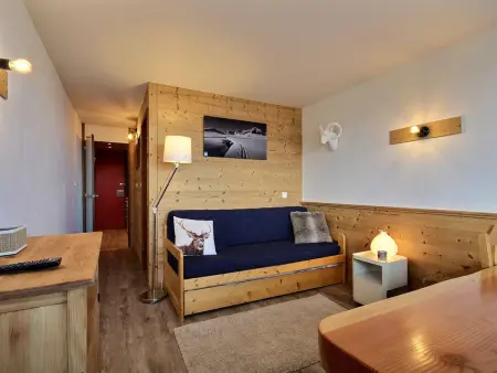 Studio cabine rénové avec vue Mont-Blanc à Plagne Aime 2000 : photo 2