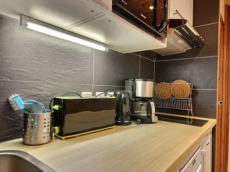 Studio cabine rénové avec vue Mont-Blanc à Plagne Aime 2000 : photo 6