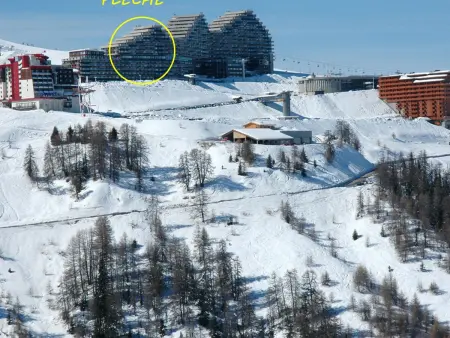 Studio cabine rénové avec vue Mont-Blanc à Plagne Aime 2000 : photo 8