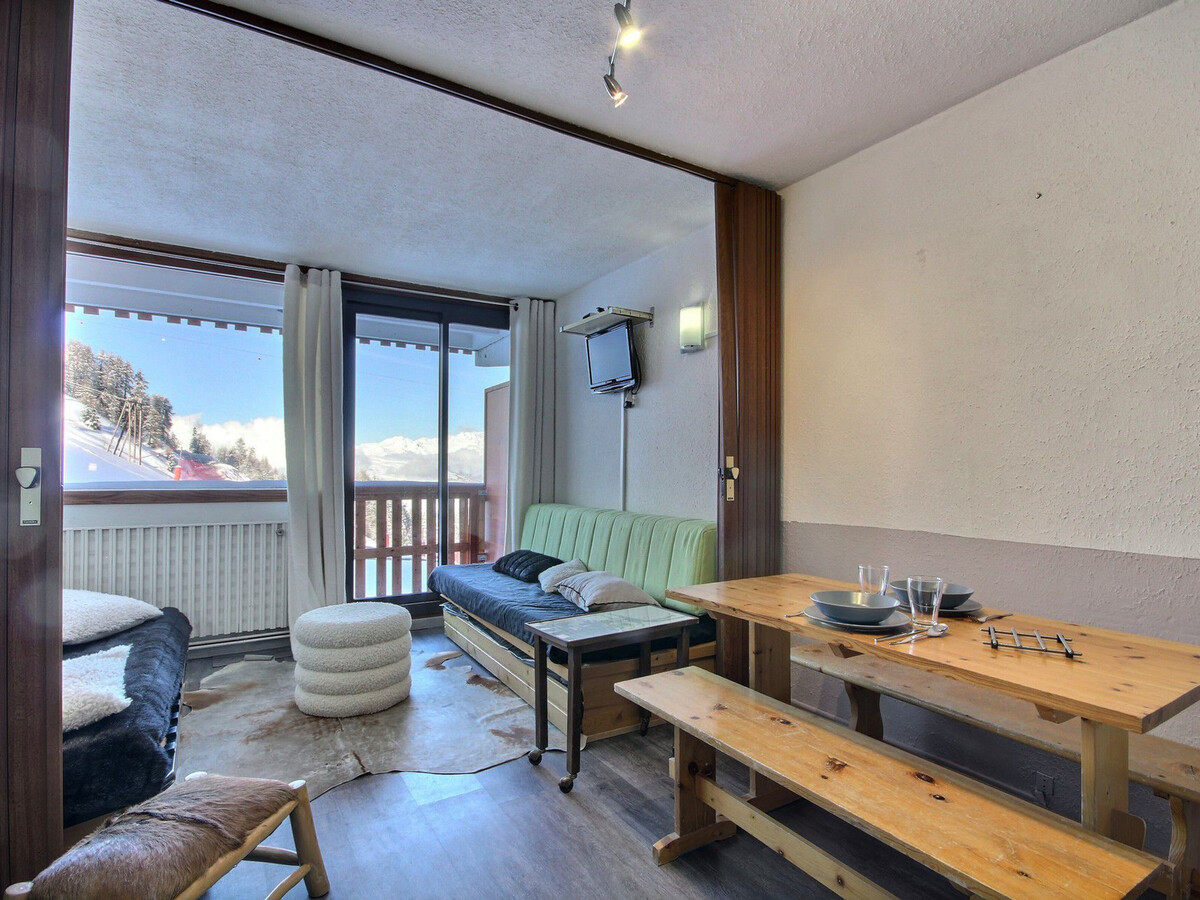 Studio 23 m² vue Mont-Blanc, balcon, 50 m des pistes - Photo 1