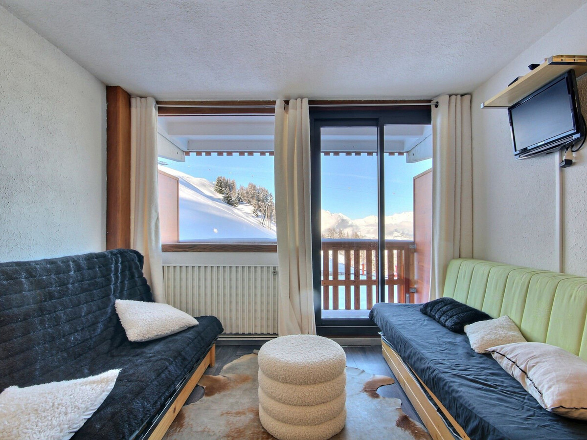 Studio 23 m² vue Mont-Blanc, balcon, 50 m des pistes - Photo 2
