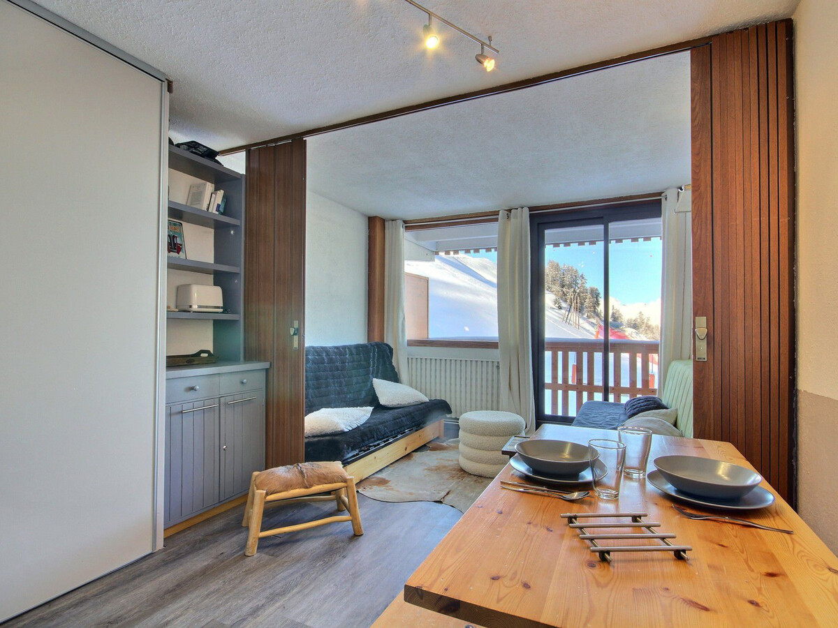 Studio 23 m² vue Mont-Blanc, balcon, 50 m des pistes - Photo 3