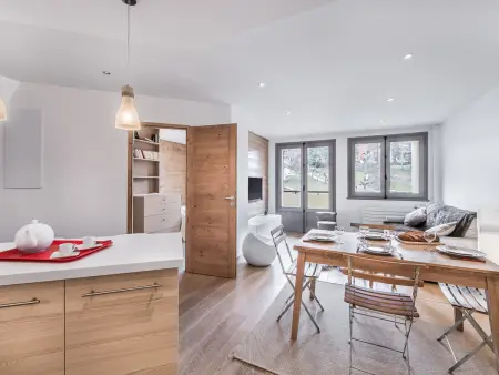 Location appartement à Megève, Appartement central 2 chambres avec balcon et Wifi à Megève