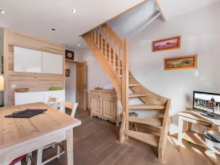 Appart 2 pièces mezzanine Megève, balcon sud, 4 pers. : photo 2